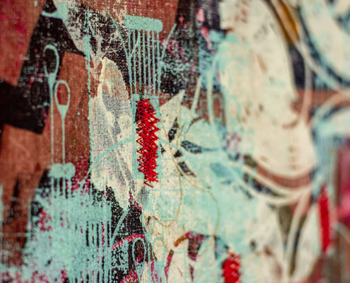 Grandmother's Lipstick - 60" x 42"